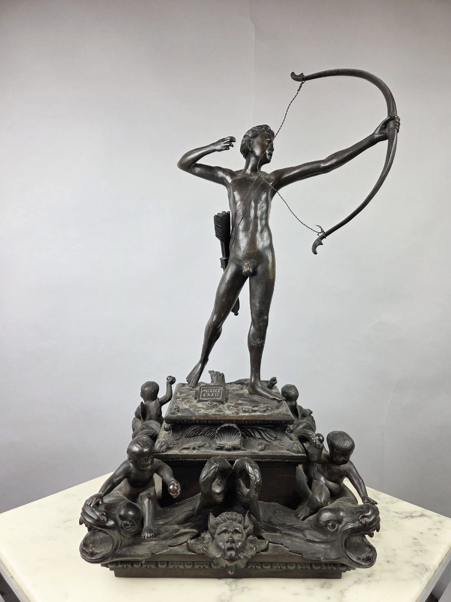 "archer," Bronze With A Brown Patina, Circa 1900