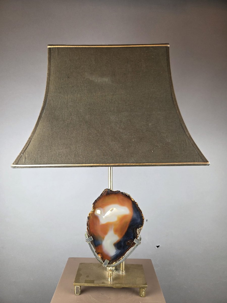Willy Dario, lampe Agathe, laiton vers 1970
