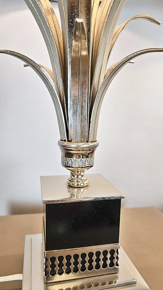 Pair Of "pineapple" Lamps, Hollywood Regency Style, In The Style Of Boulanger.-photo-6