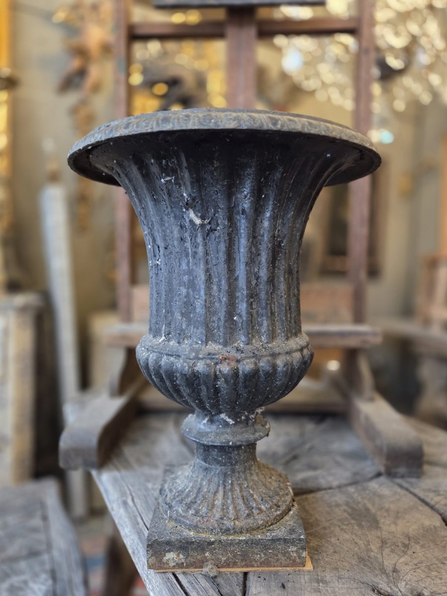 Pair Of Cast-iron Medici Vases-photo-4