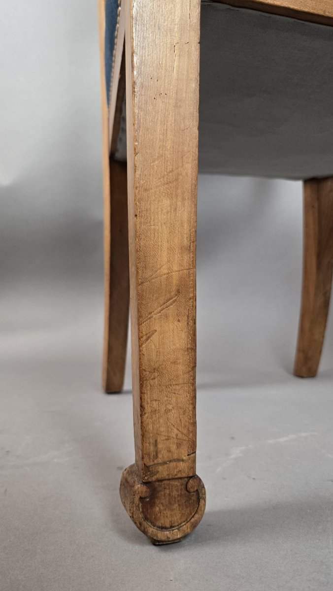 Suite de 4 chaises de style Directoire en merisier, fin 19th-photo-3
