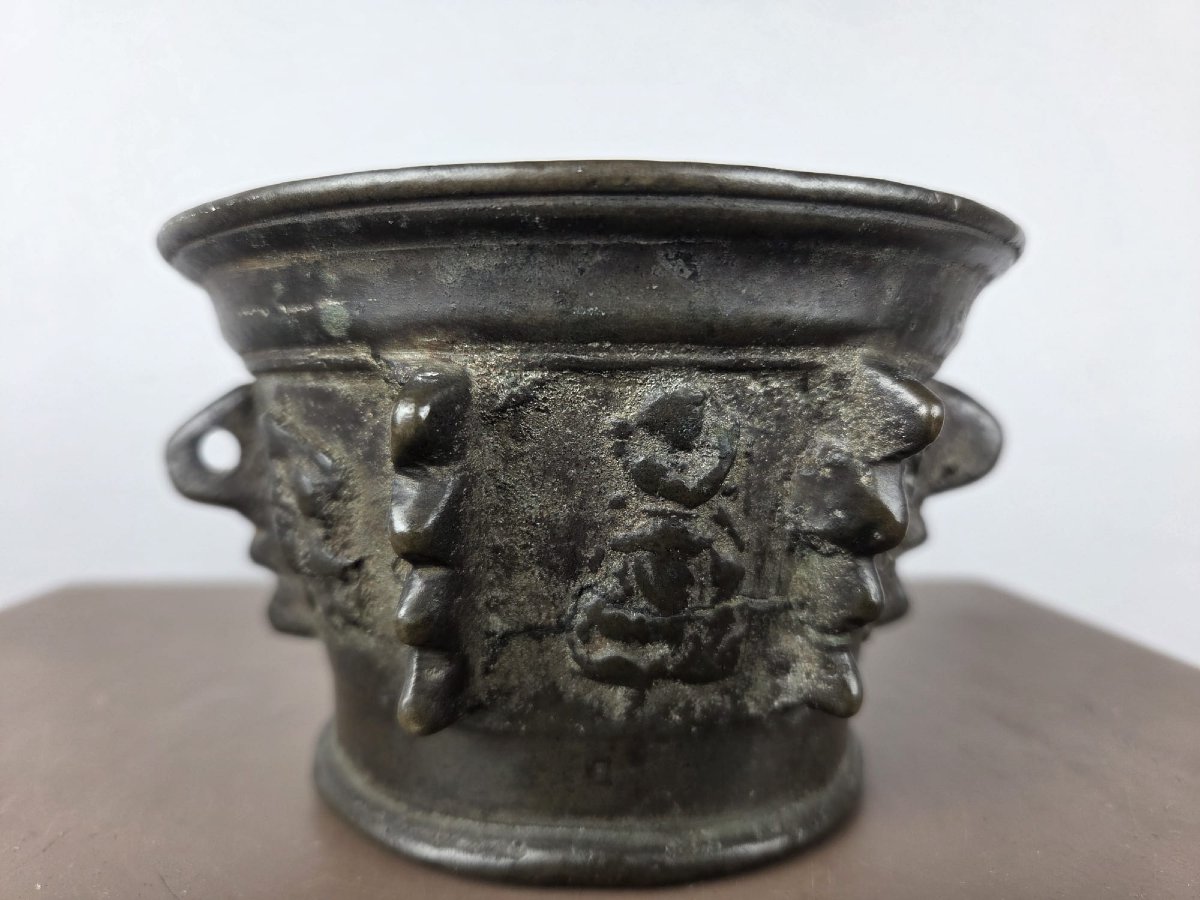 Small Bronze Mortar, 19th-photo-3