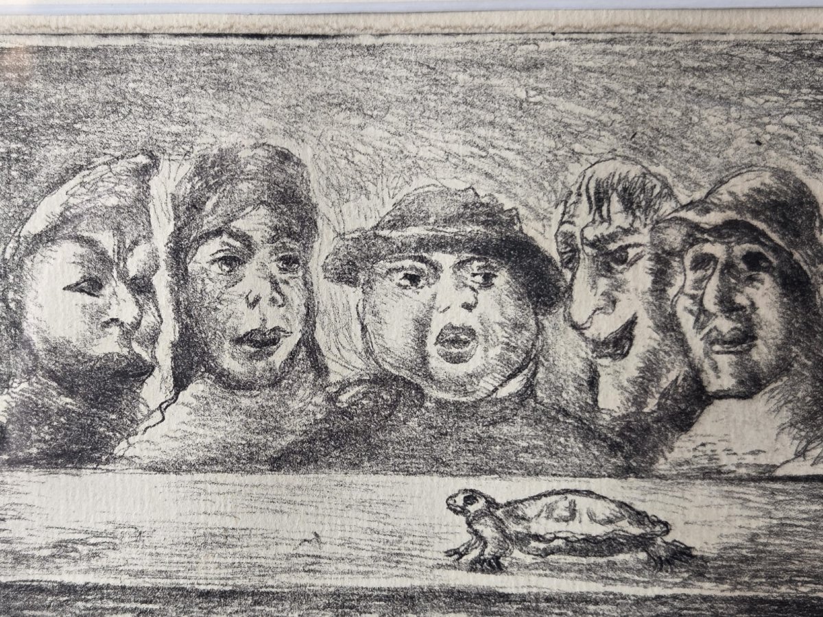 James Ensor, Eau forte d'après le tableau "Le roi peste" de 1895-photo-3