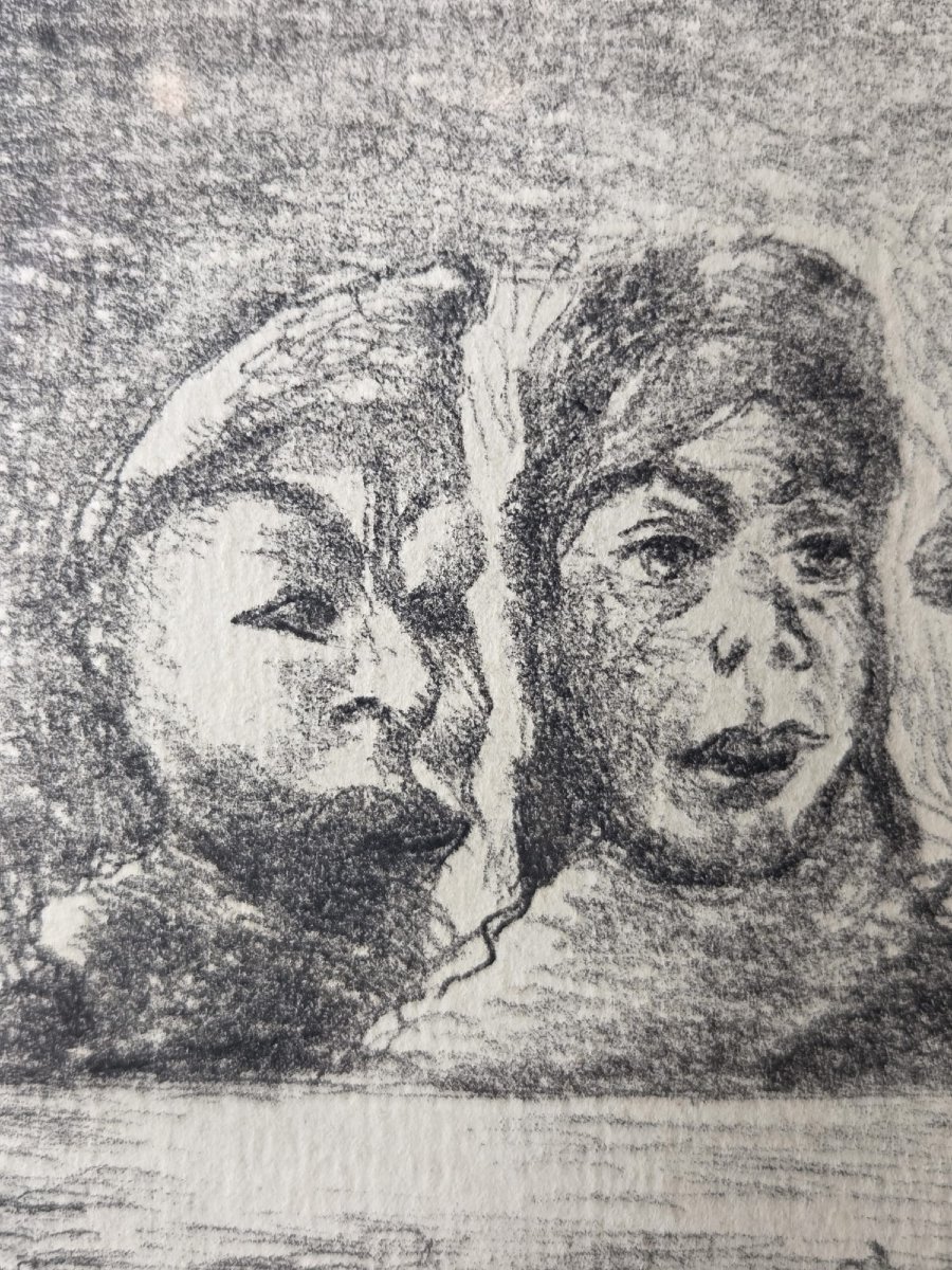 James Ensor, Eau forte d'après le tableau "Le roi peste" de 1895-photo-2