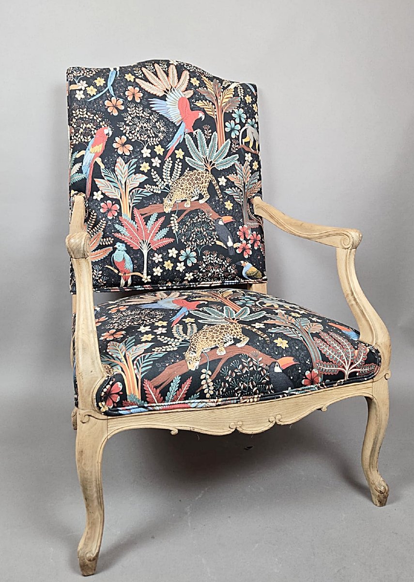 Regency-style Armchair, Restored, 19th Century-photo-2