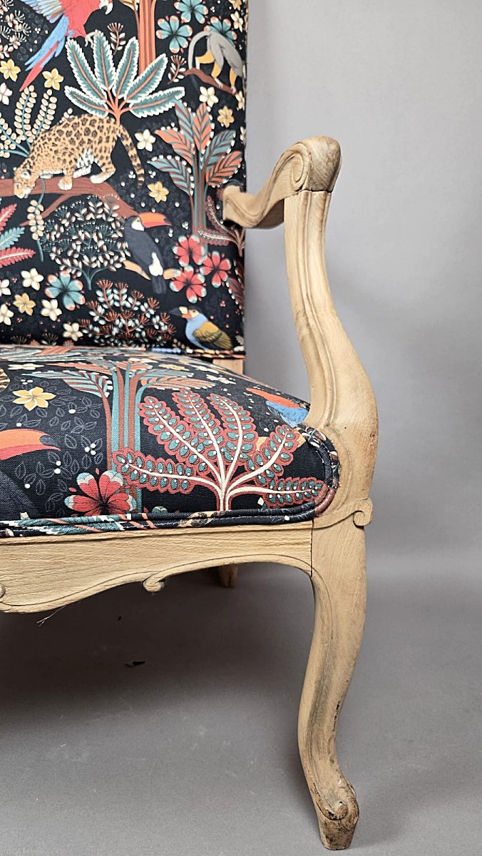 Regency-style Armchair, Restored, 19th Century-photo-4