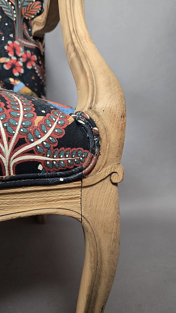 Regency-style Armchair, Restored, 19th Century-photo-1