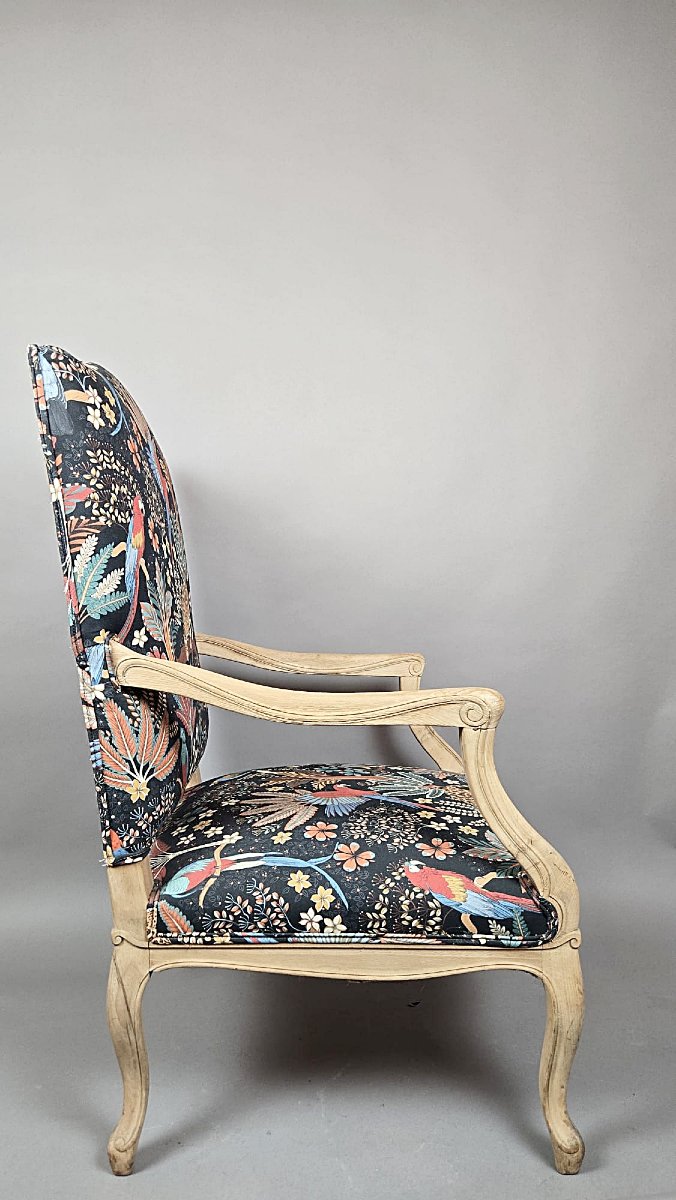 Regency-style Armchair, Restored, 19th Century-photo-2