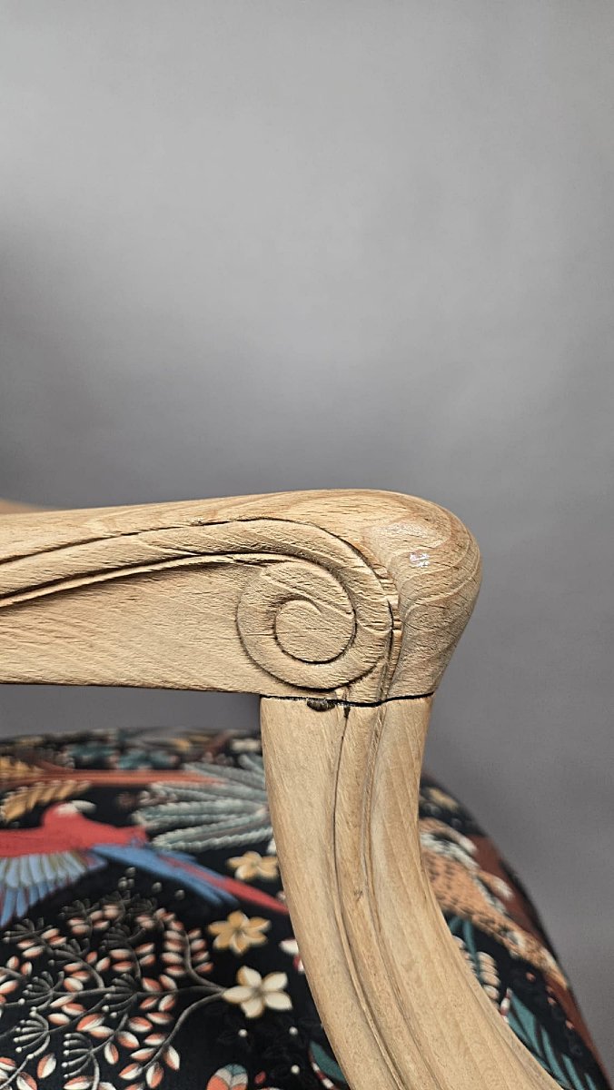 Regency-style Armchair, Restored, 19th Century-photo-3