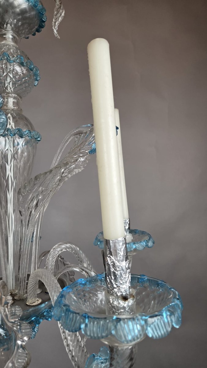 Lustre Murano à 4 bougies (non électrifié)-photo-3