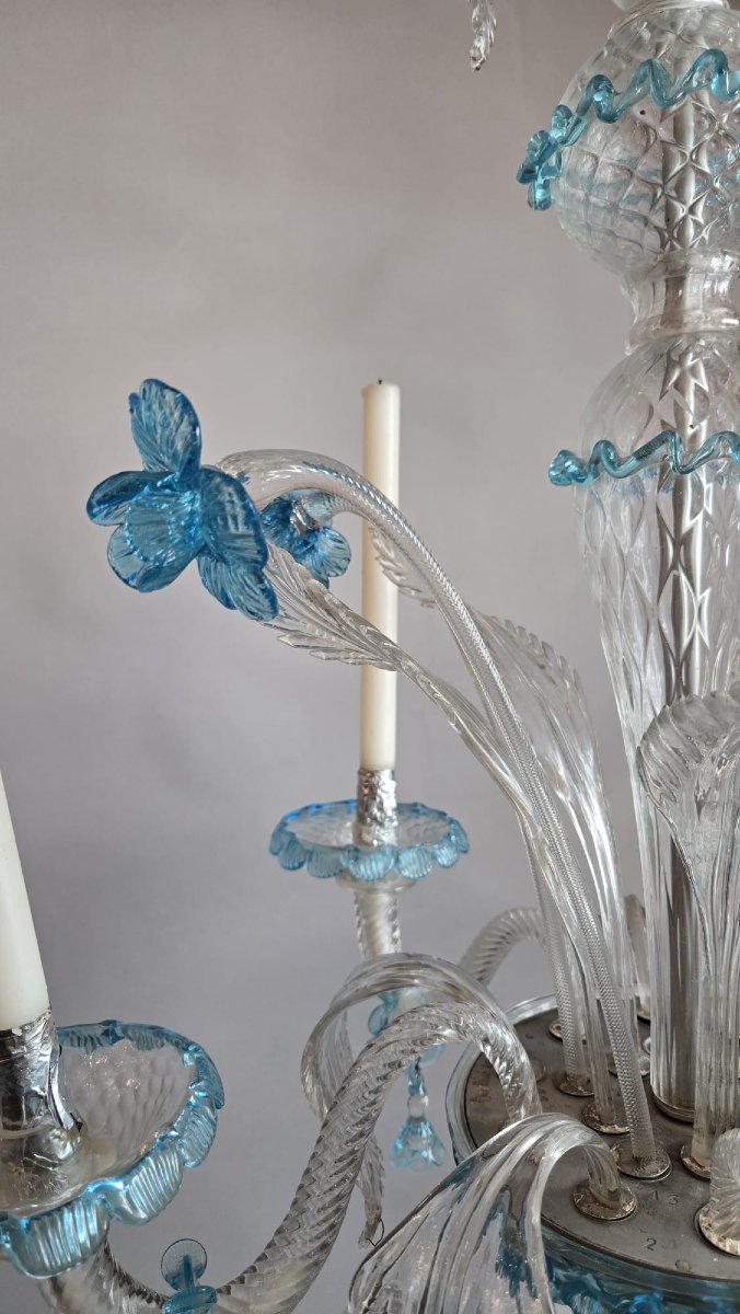 Lustre Murano à 4 bougies (non électrifié)-photo-3