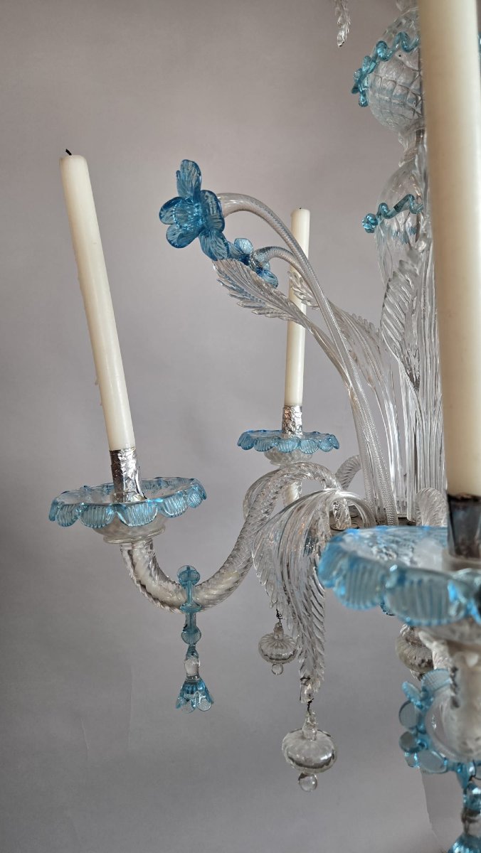 Lustre Murano à 4 bougies (non électrifié)-photo-4