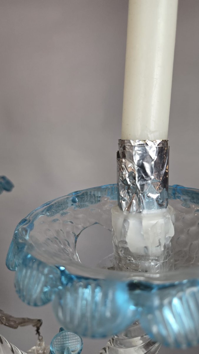 Lustre Murano à 4 bougies (non électrifié)-photo-7