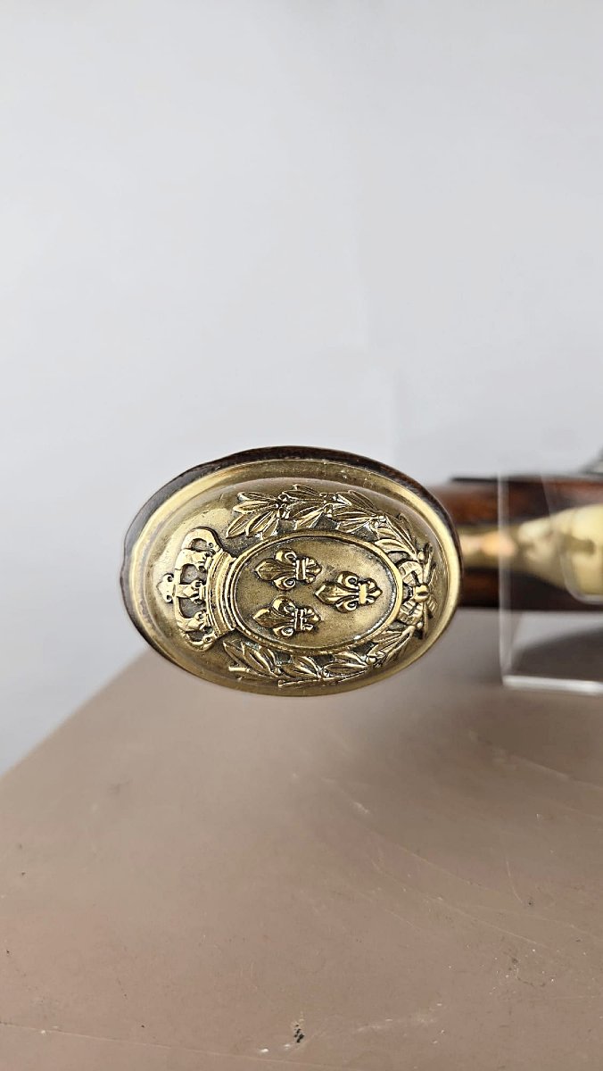 Pistolet des gardes du corps du Roy-1er modèle-1ere restaurations de Louis XVIII en 1814-photo-1