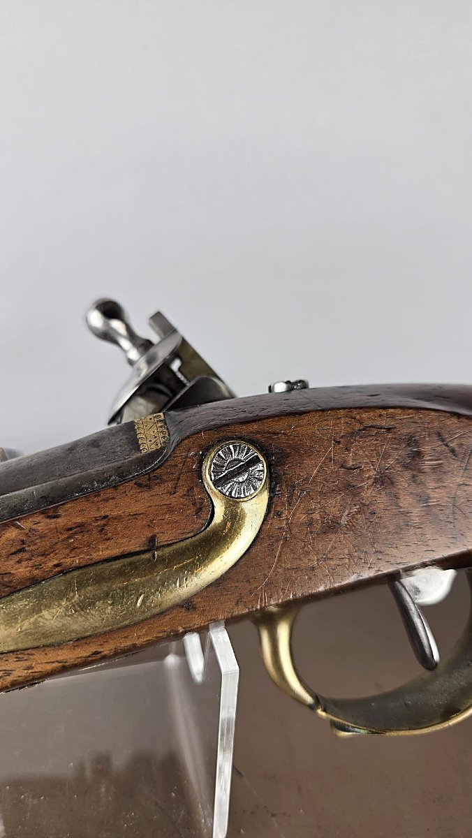 Pistolet des gardes du corps du Roy-1er modèle-1ere restaurations de Louis XVIII en 1814-photo-3