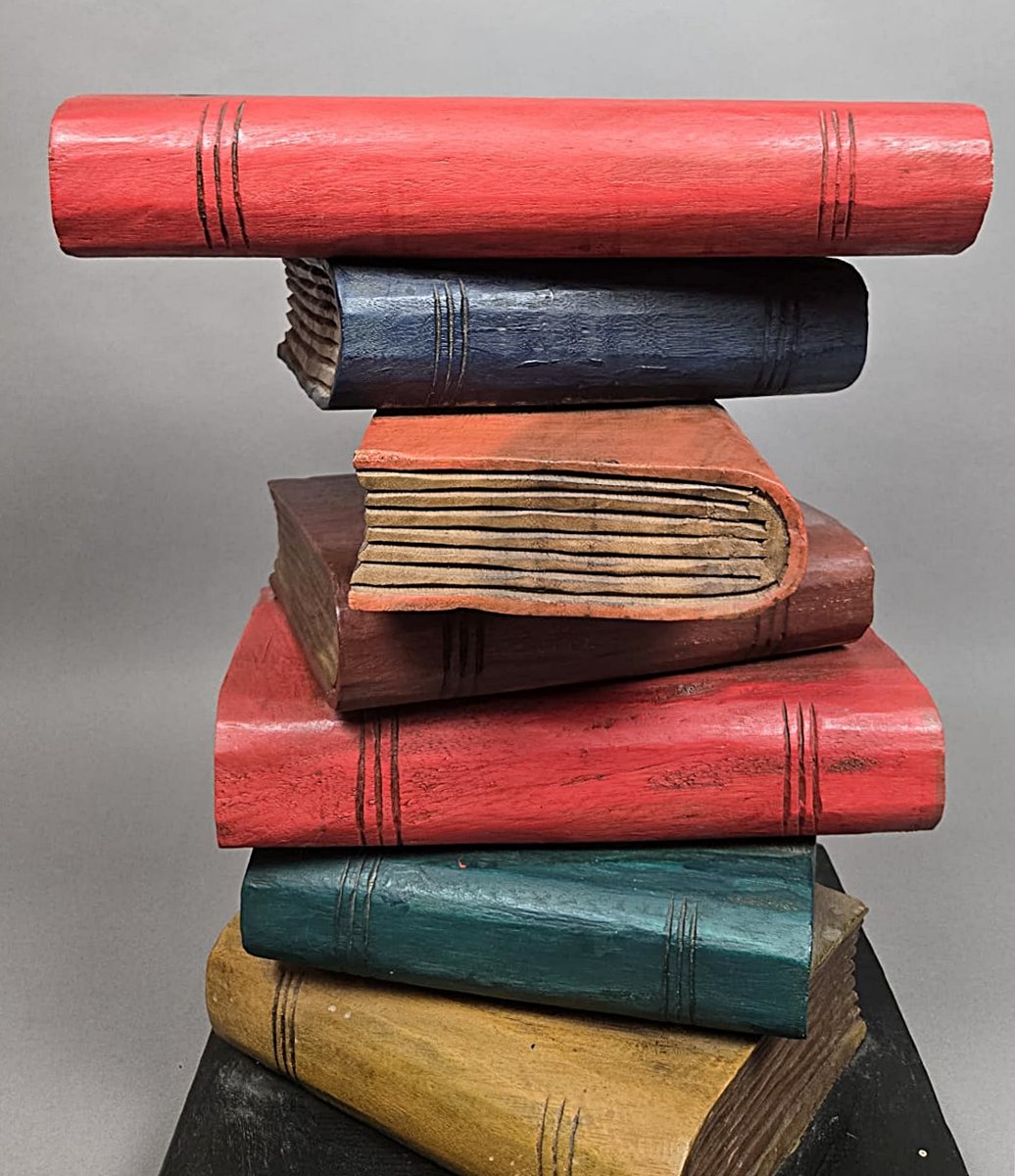 Pair Of “stacked Books” Side Tables, Attributed To Maitland-smith-photo-4