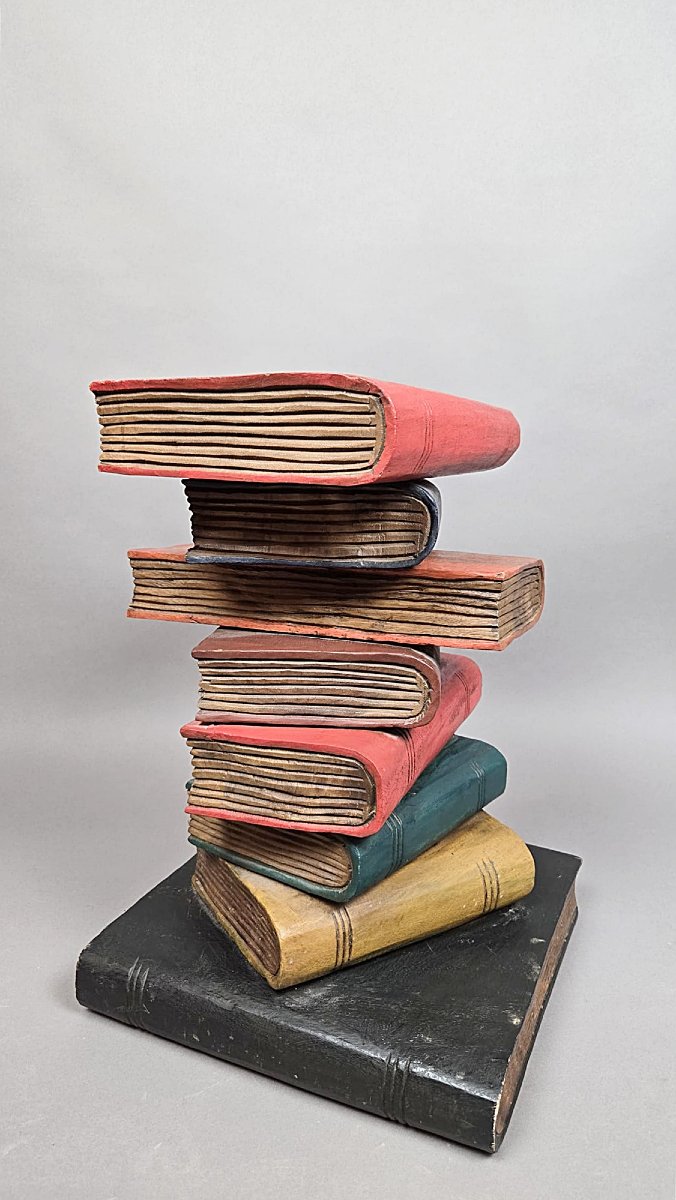Pair Of “stacked Books” Side Tables, Attributed To Maitland-smith-photo-1