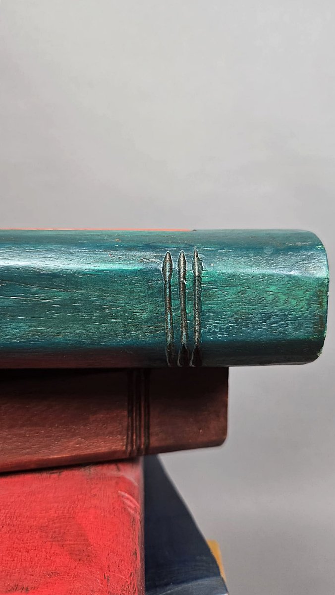 Pair Of “stacked Books” Side Tables, Attributed To Maitland-smith-photo-5
