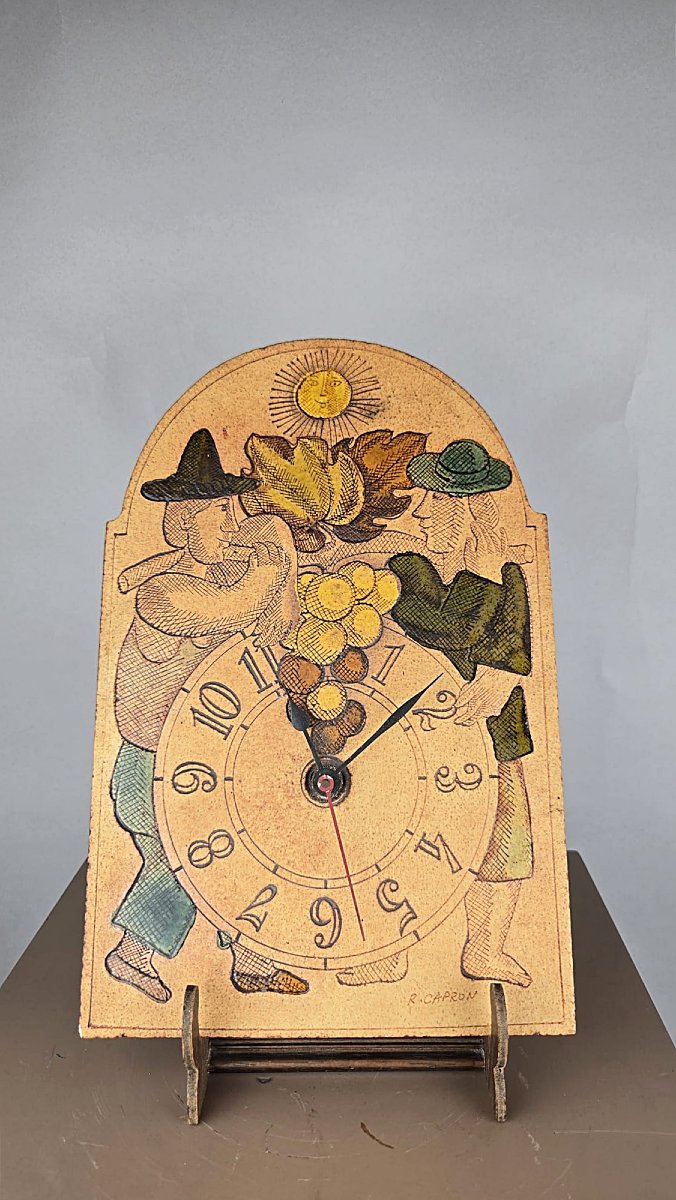 Ceramic Clock By Roger Capron, Circa 1960