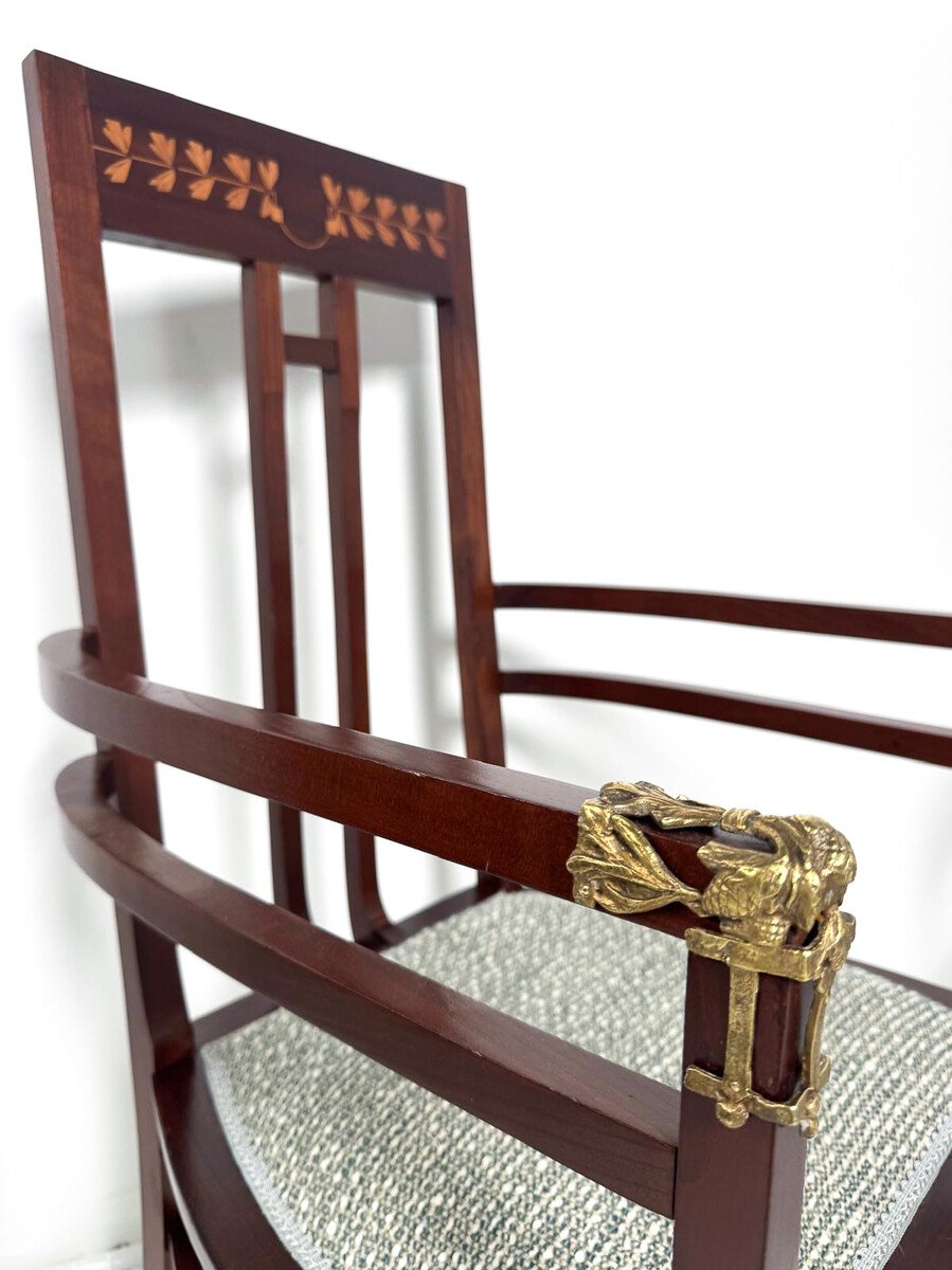 Pair Of Art Nouveau Chairs By Carlo Zen, Italy, Circa 1900-photo-2