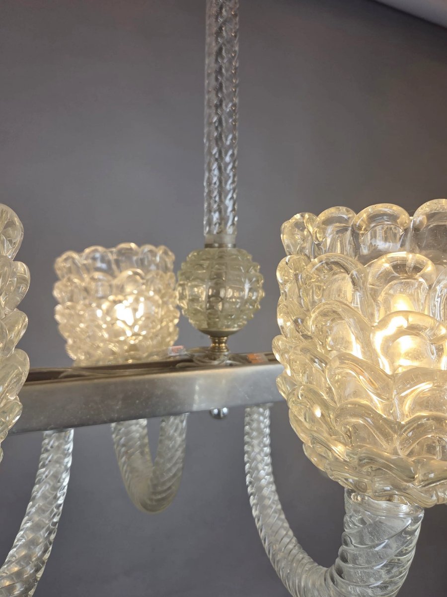 Barovier 6-light Murano Glass Chandelier-photo-4