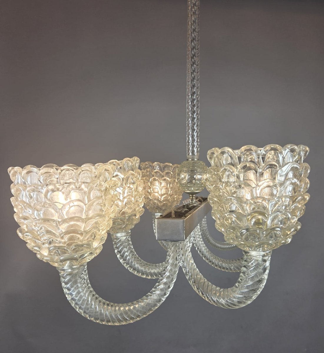 Barovier 6-light Murano Glass Chandelier-photo-1