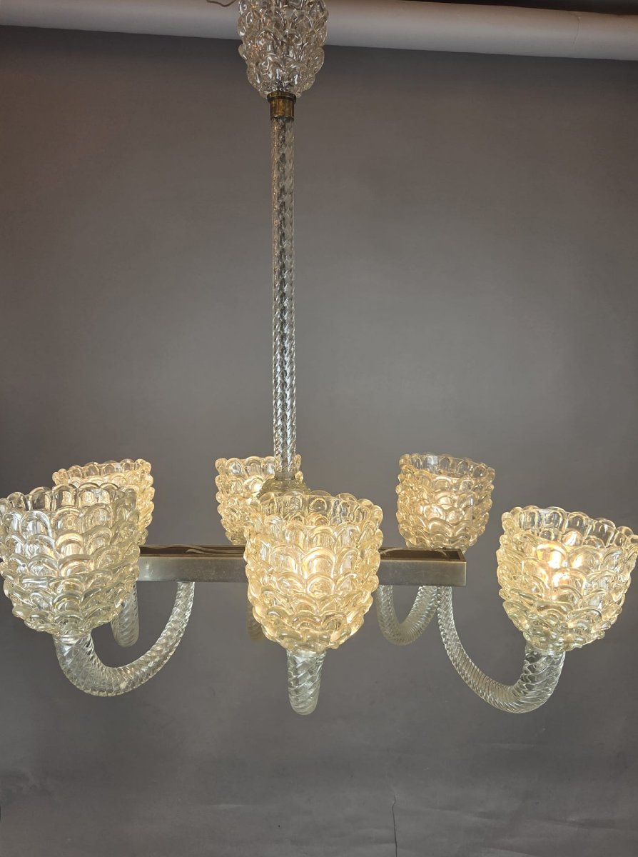 Barovier 6-light Murano Glass Chandelier