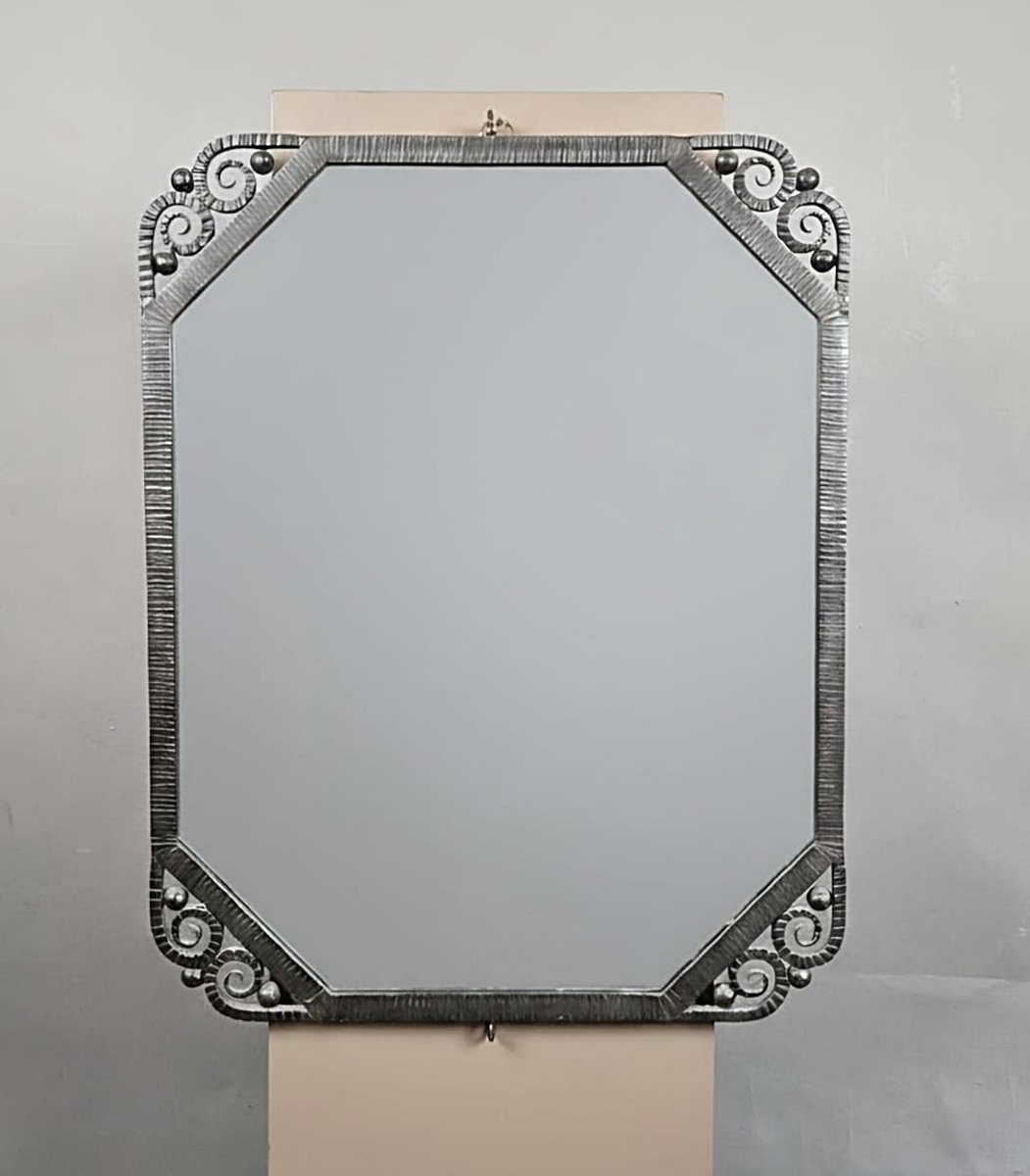 Art Deco Wrought-iron Mirror, Circa 1930