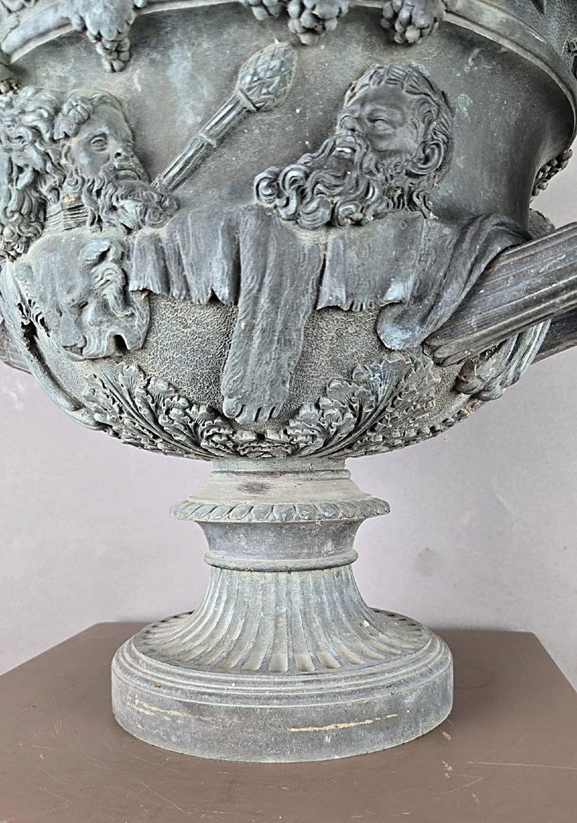 Vase Warwick en bronze, XIXe siècle.-photo-4