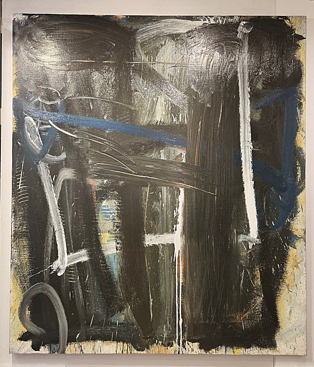 Yves Zurstrassen, Belgian Artist, “le Géophage,” Oil On Canvas, Signed And Dated On The Back, 1969-photo-2