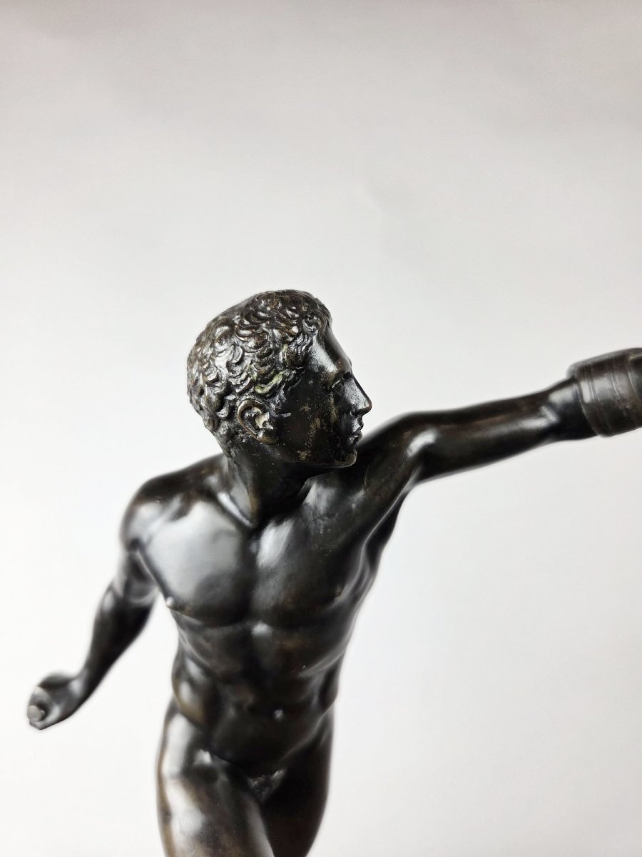 Bronze à patine noir "Gladiateur", fin 19th-photo-2