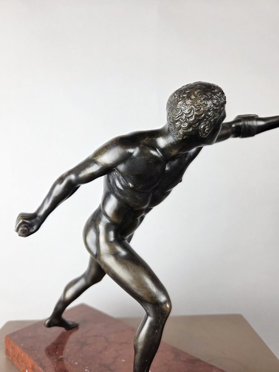 Bronze à patine noir "Gladiateur", fin 19th-photo-3
