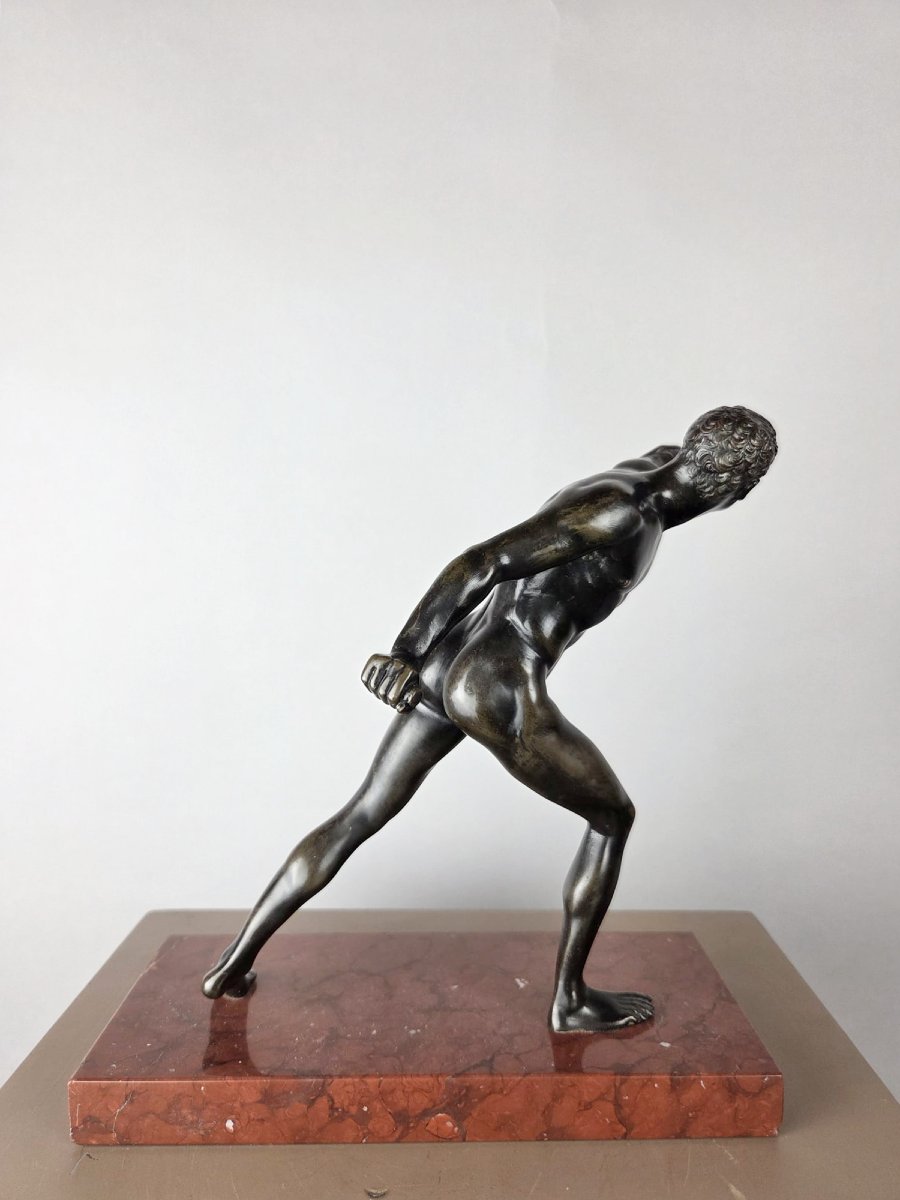 Bronze à patine noir "Gladiateur", fin 19th-photo-4