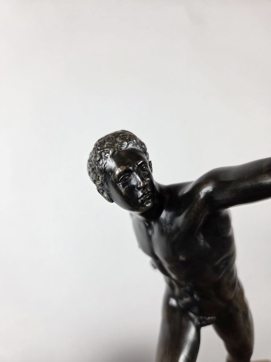 Bronze à patine noir "Gladiateur", fin 19th-photo-3