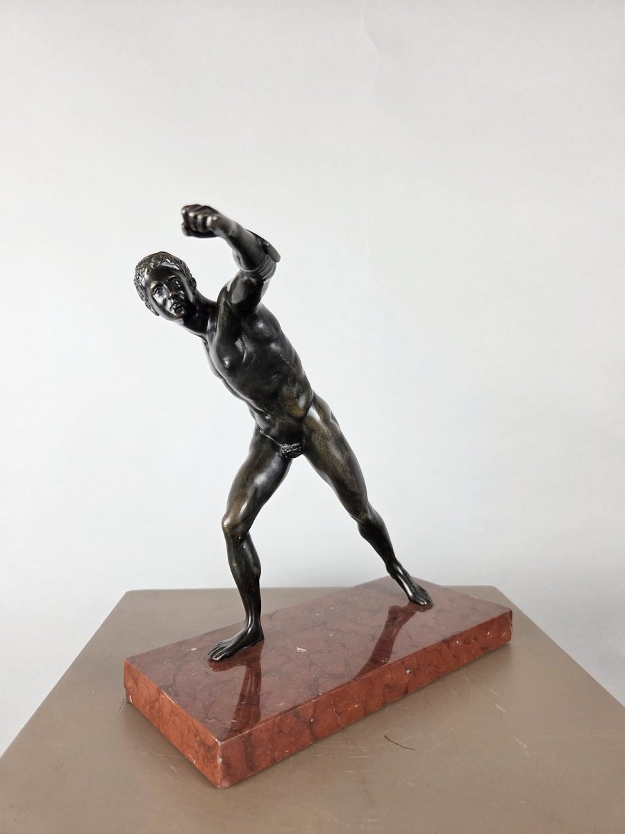 Bronze à patine noir "Gladiateur", fin 19th-photo-4