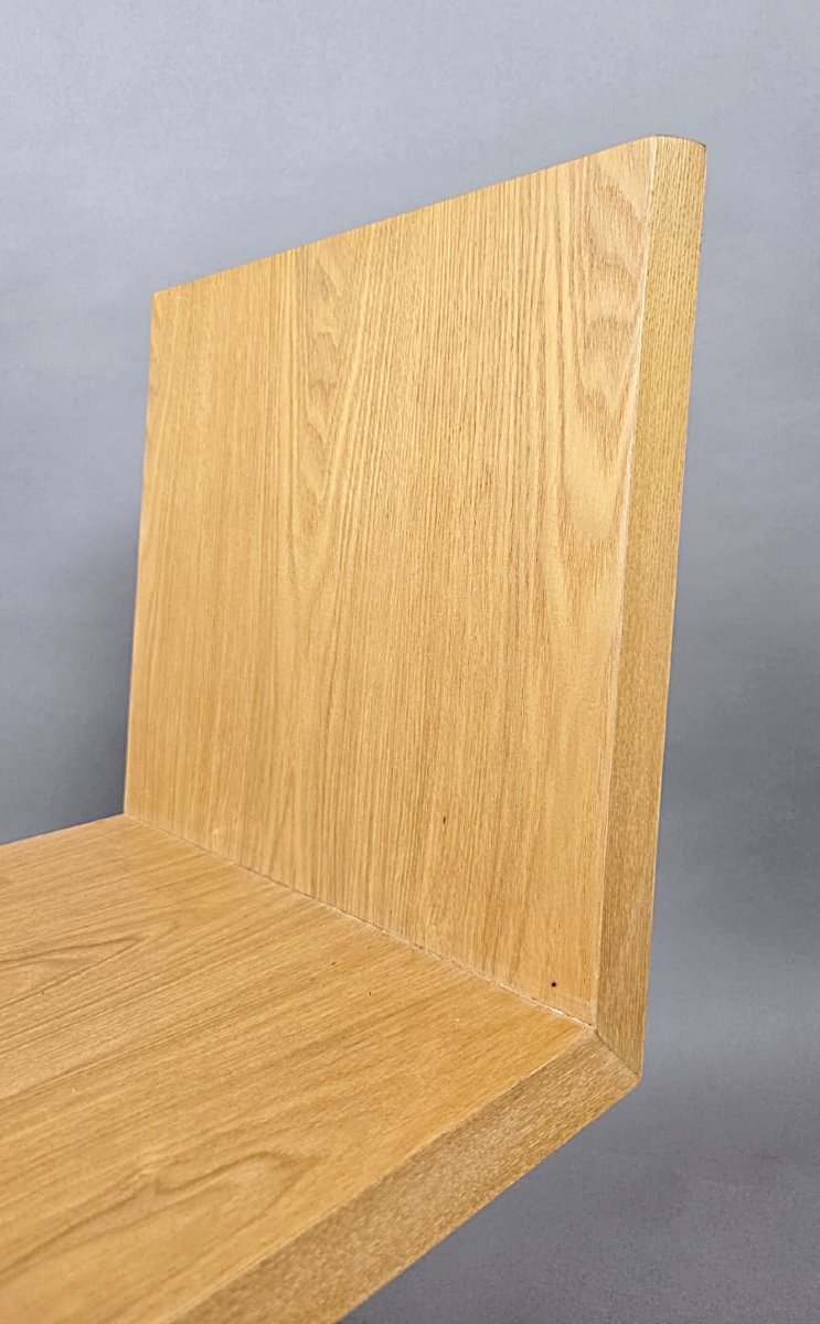 Ensemble de quatre chaises « Zig-Zag » de Gerrit Thomas Rietveld, vers 1970-photo-4