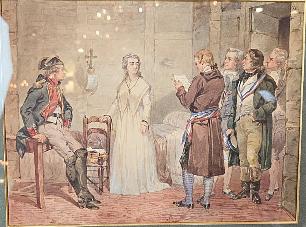 Aquarelle " Cellule de Marie Antoinette" -photo-2