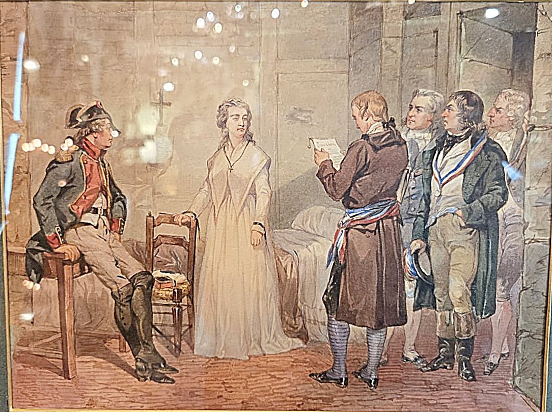 Aquarelle " Cellule de Marie Antoinette" -photo-2