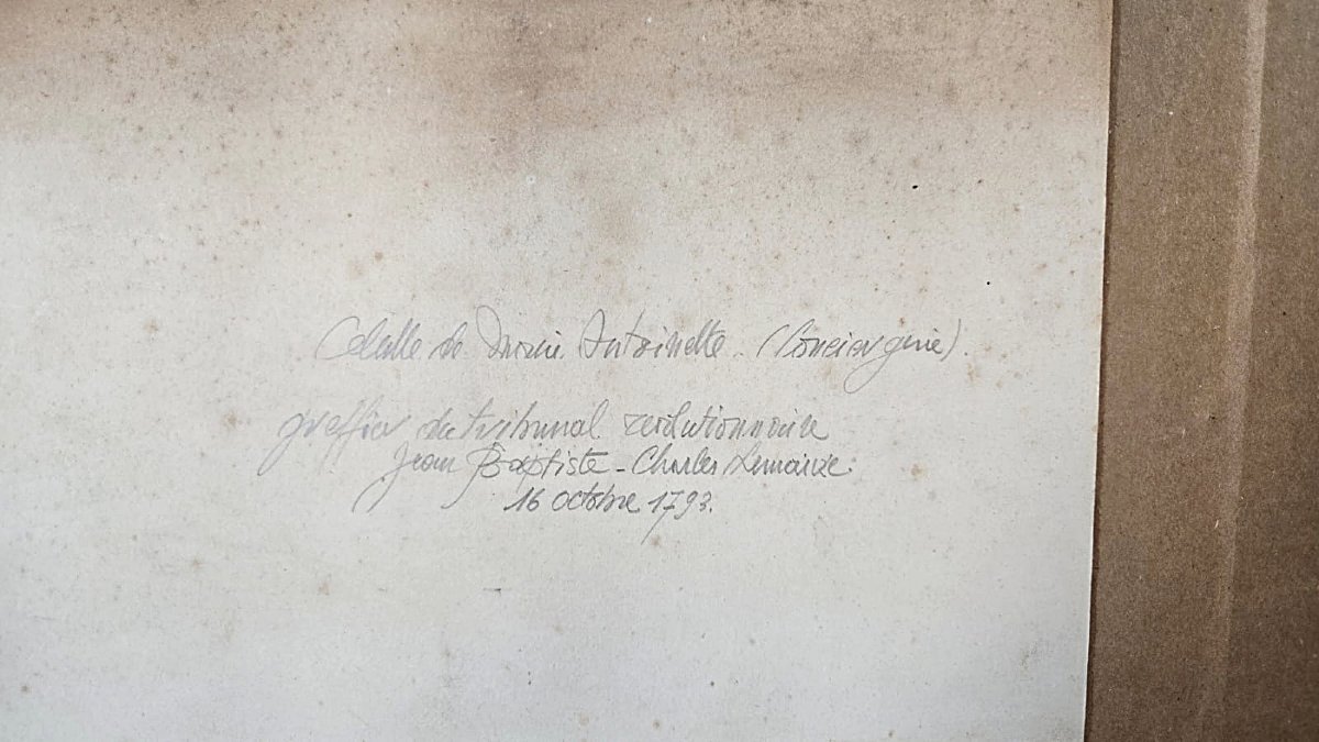 Aquarelle " Cellule de Marie Antoinette" -photo-5