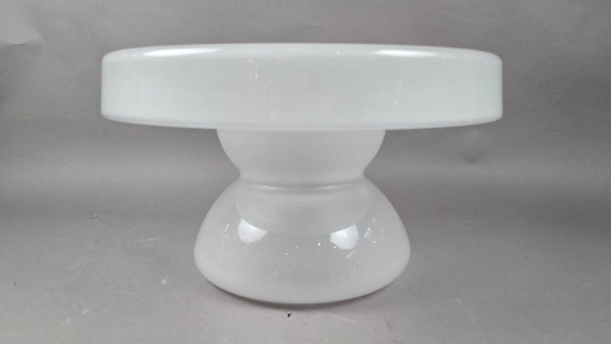 Opaline Glass Coffee Table, Italy, Circa 1970-photo-3