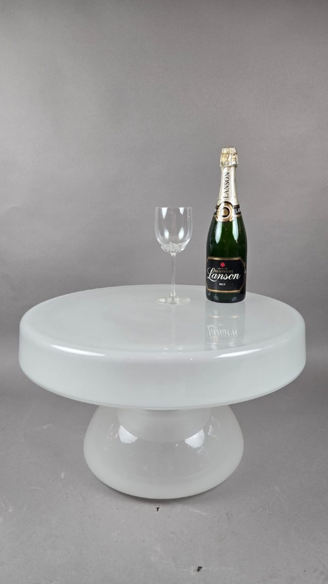 Opaline Glass Coffee Table, Italy, Circa 1970-photo-4