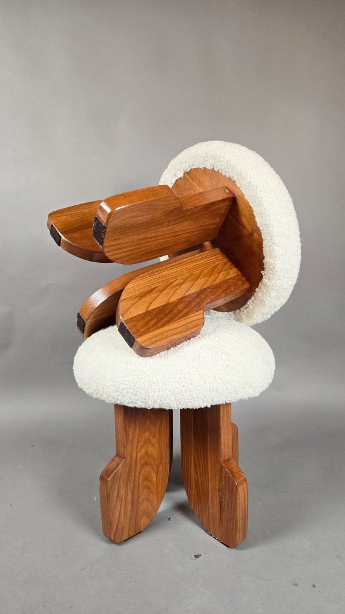 Pair Of Stools, Italy, Circa 1970-photo-2