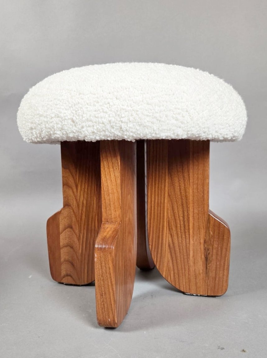 Pair Of Stools, Italy, Circa 1970-photo-3