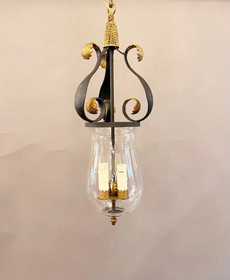 Small Vintage Wrought-iron Hallway Lantern