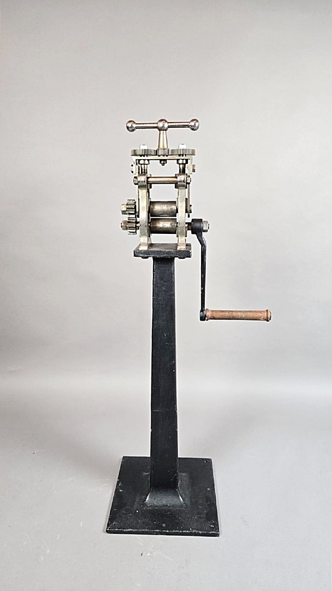 Jeweler's Rolling Mill On A Cast-iron Base, 20th Century