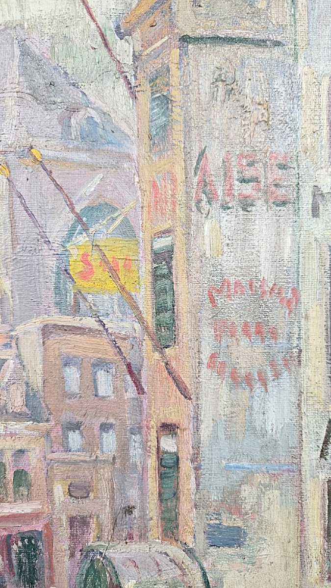 Raphaël Dubois (1888–1960), Belgian School, “church Of Saint Nicholas,” Oil On Canvas, Ca. 1920-photo-5