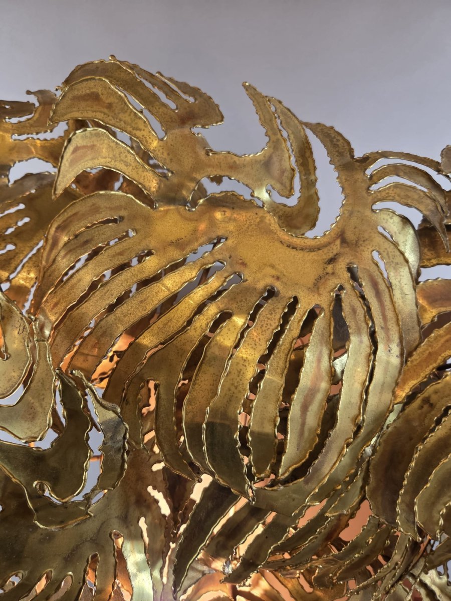 Daniel d'Haeseleer, Copper Wall Sconce, Circa 1970-photo-4