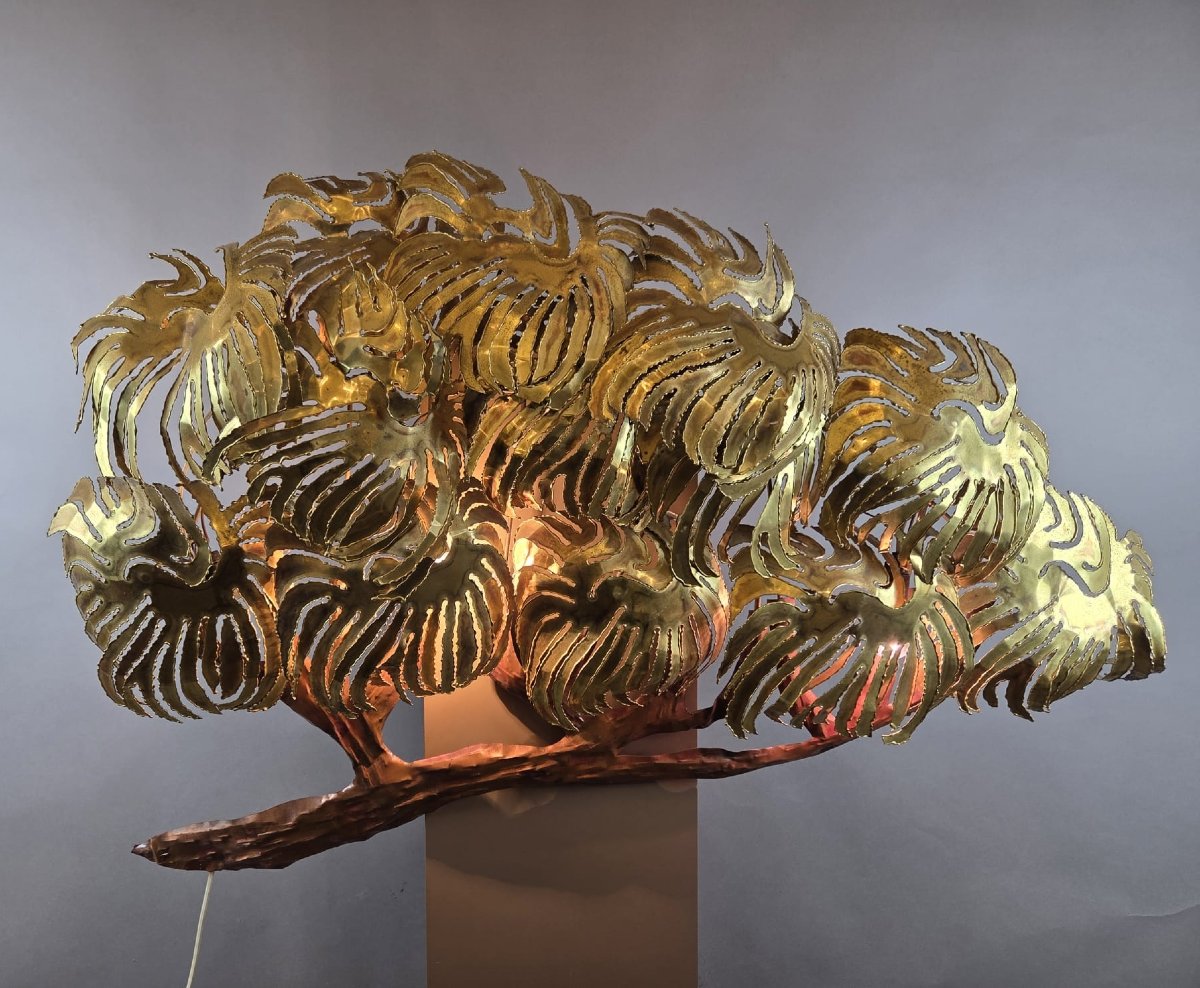 Daniel d'Haeseleer, Copper Wall Sconce, Circa 1970