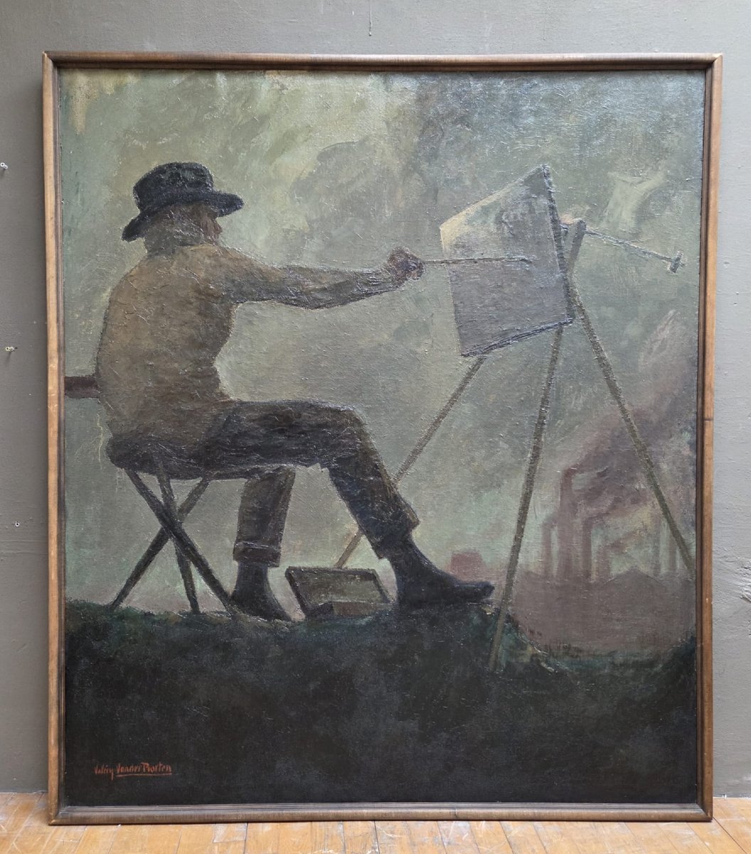 Valery Vander Poorten, Huile sur toile "Le peintre"