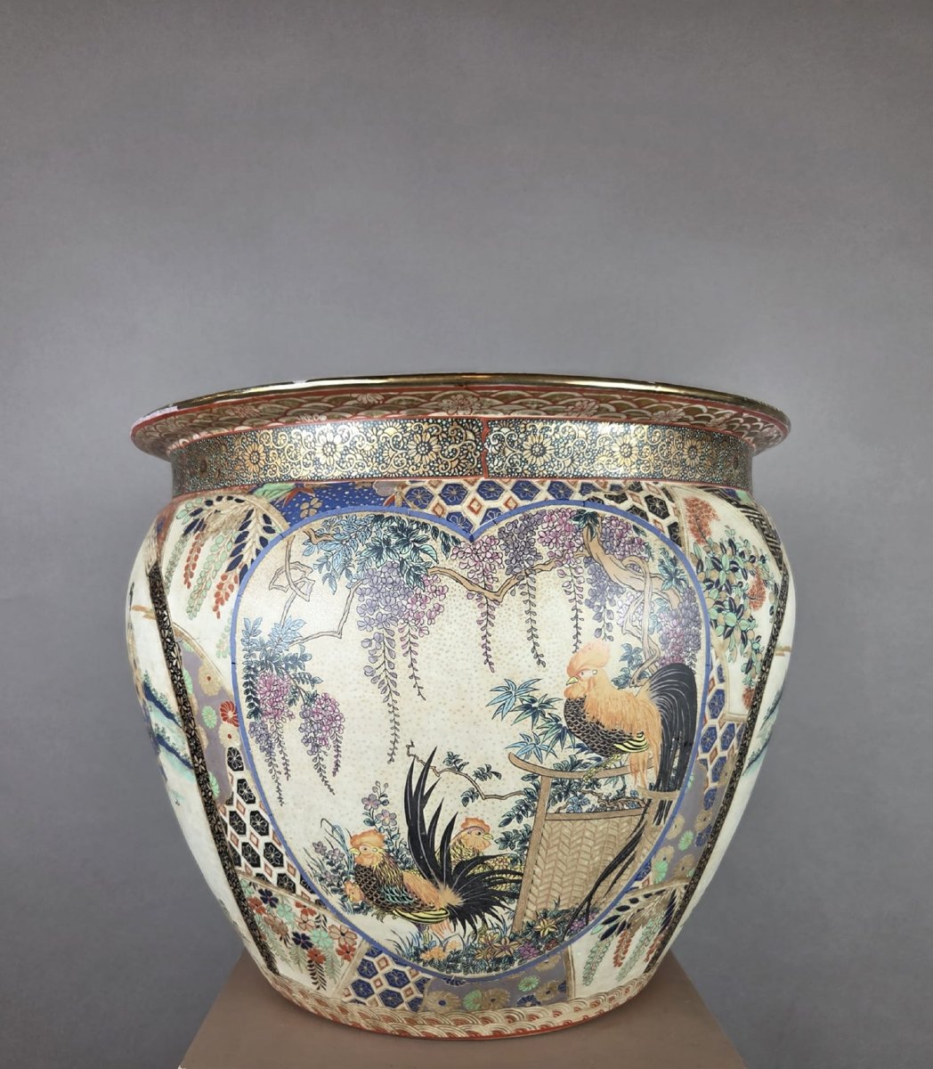 Aquarium en porcelaine polychrome de Chine, début 20th-photo-2